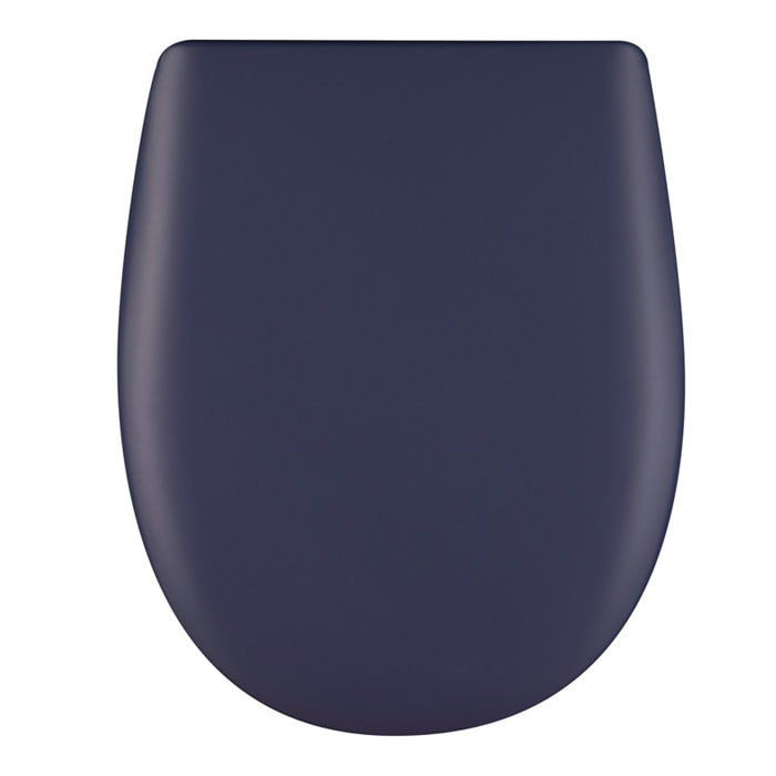 Abattant easy clip avec descente manuelle uni - Bleu Marine