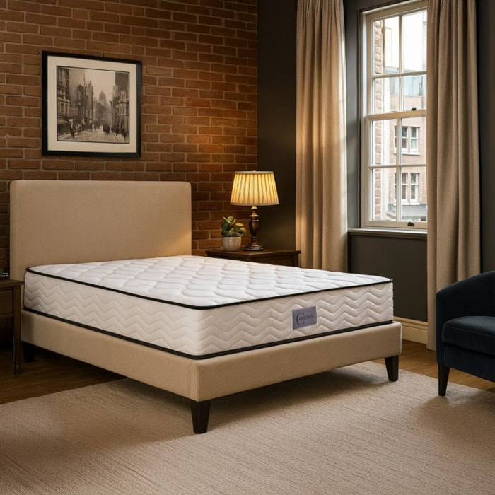 Matelas Univers| Mémoire de forme & Ressort ensachés | 20 cm | Système AIR VENTILATION