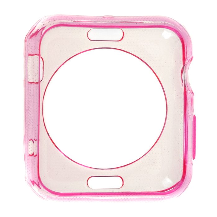 DAM APPLE WATCH CASSA IN SILICONE 38 MM 4x1x3 Cm. Colore rosa