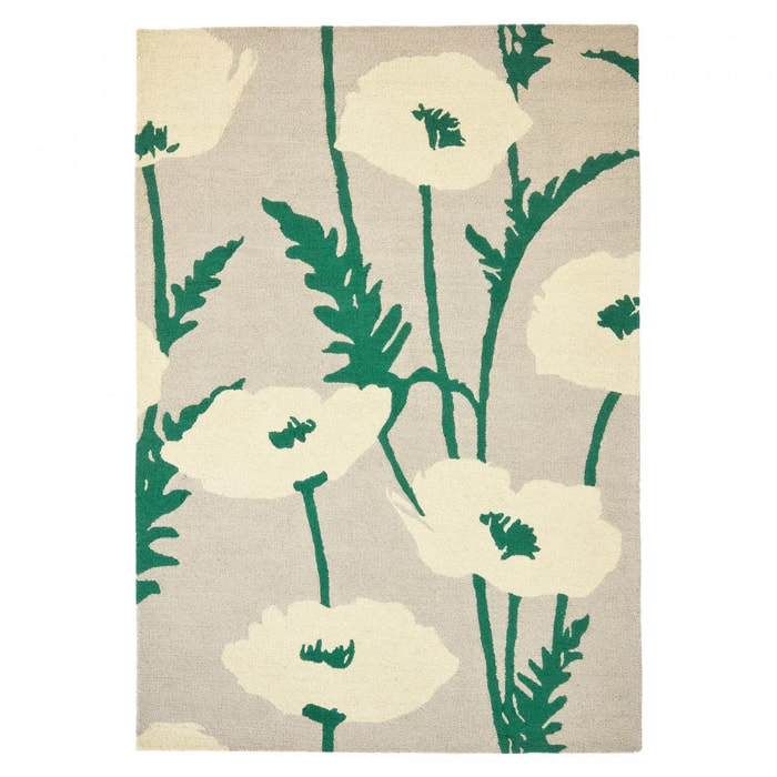 Tapis salon et chambre fait à la main en laine motif floral NUITORQ