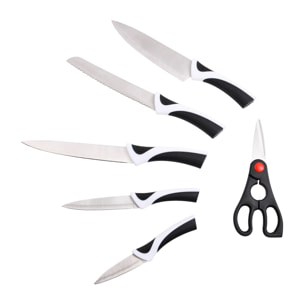 Set de 5 Cuchillos y Tijeras en acero inoxdiable Kyoto Bergner