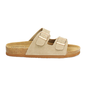 Fussbett para mujer taupe en ante