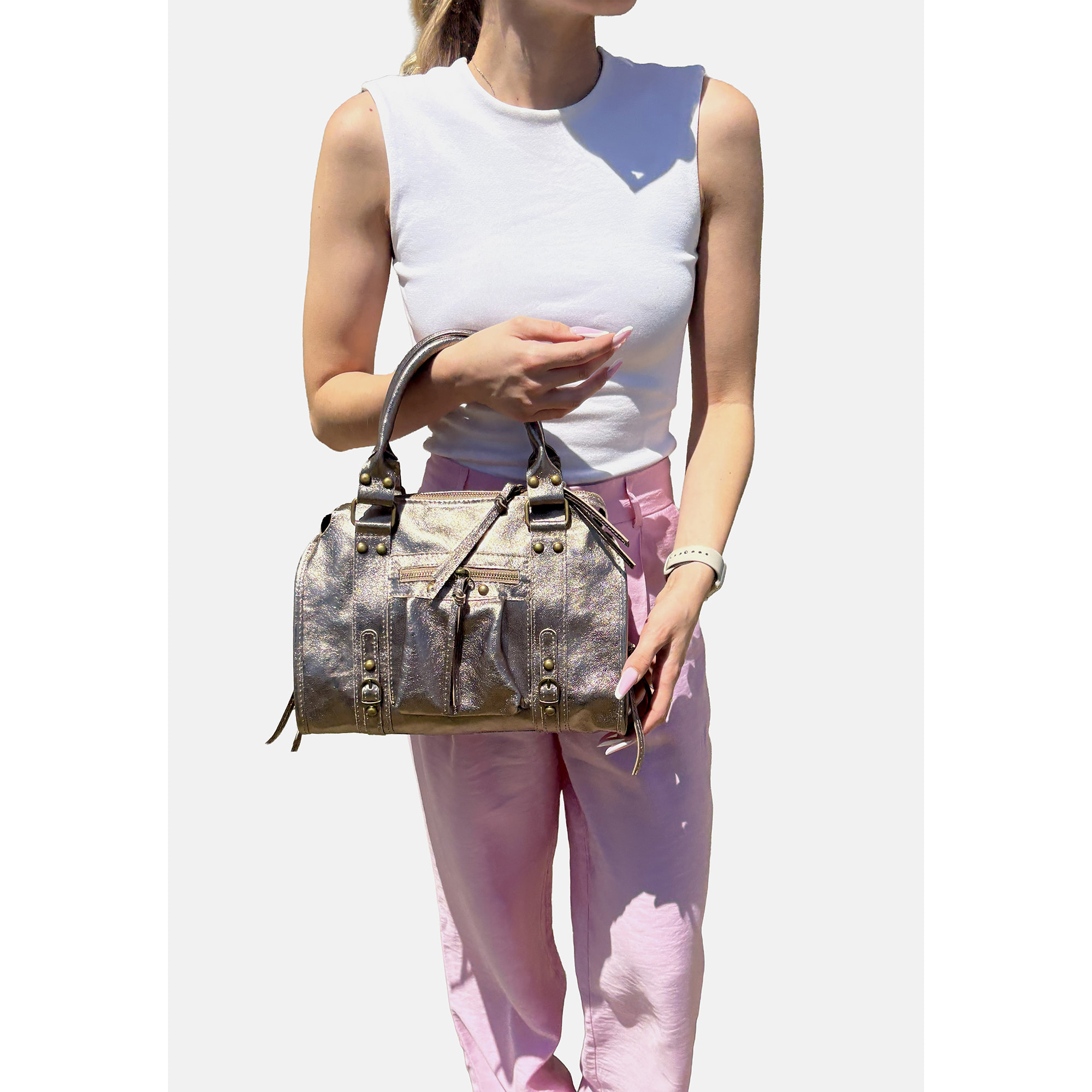 Borsetta Pochette da Donna in Pelle Dollaroe Made in Italy