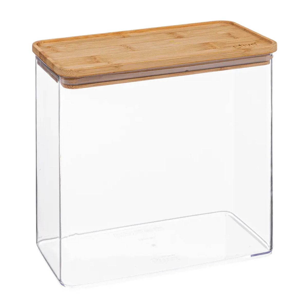 Boîte de conservation rectangulaire couvercle bambou "Eske" 3L