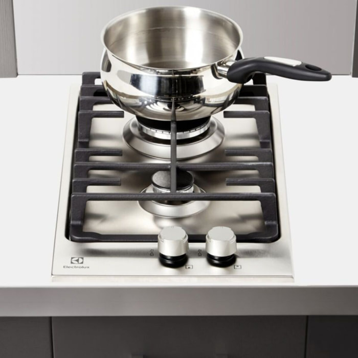 Plaque gaz ELECTROLUX EGG3322NVX -Domino 2 foyers 30cm Inox
