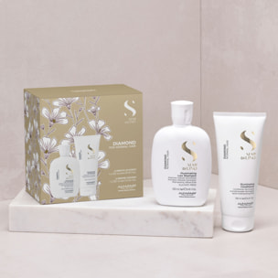 ALFAPARF MILANO Set Semi Di Lino Diamond Illuminating Shampoo 250ml + Conditioner 200ml
