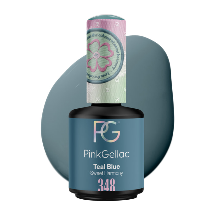 Vernis semi-permanent - 348 Teal Blue - 15 ml
