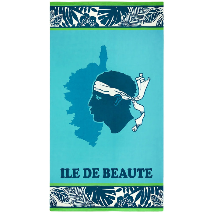 Serviette de plage microfibre - Bodri - 90x170cm - 250g/m²