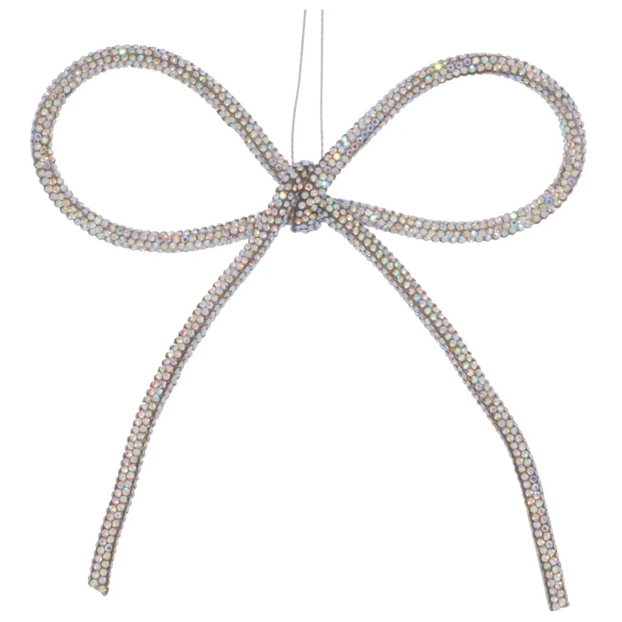 SDN METAL NOEUD STRASS 14CM