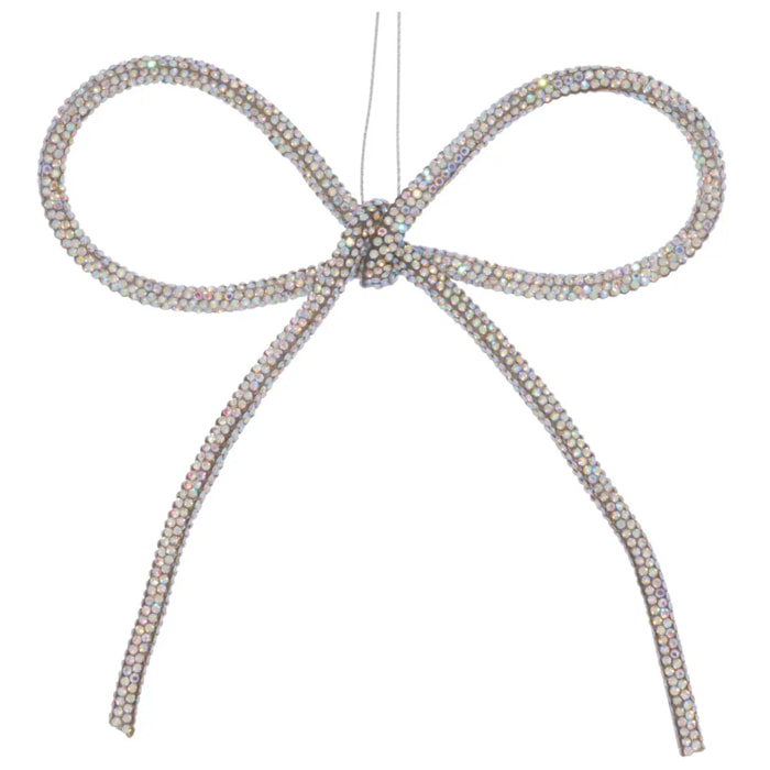 SDN METAL NOEUD STRASS 14CM
