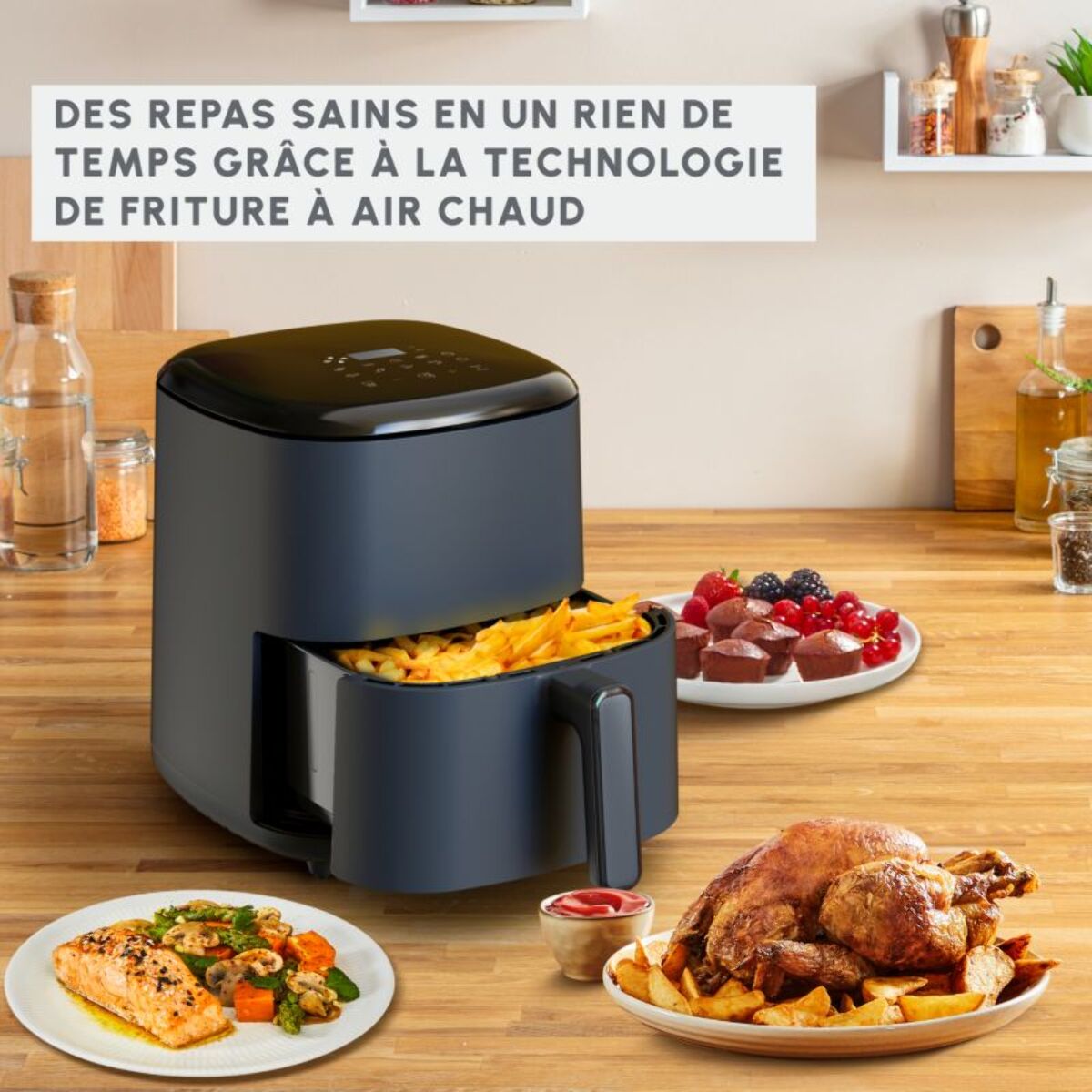 Friteuse sans huile MOULINEX Easy fry max 5L EZ245B20