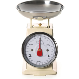 Balance Mécanique Excelsa – Vintage, Acier et Métal Beige