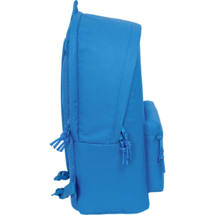 Mochila doble para portatil 15,6"+usb f.c.barcelona chica indigo