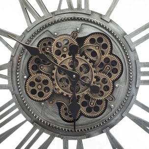 Horloge "Mécanisme" métal 80x80cm