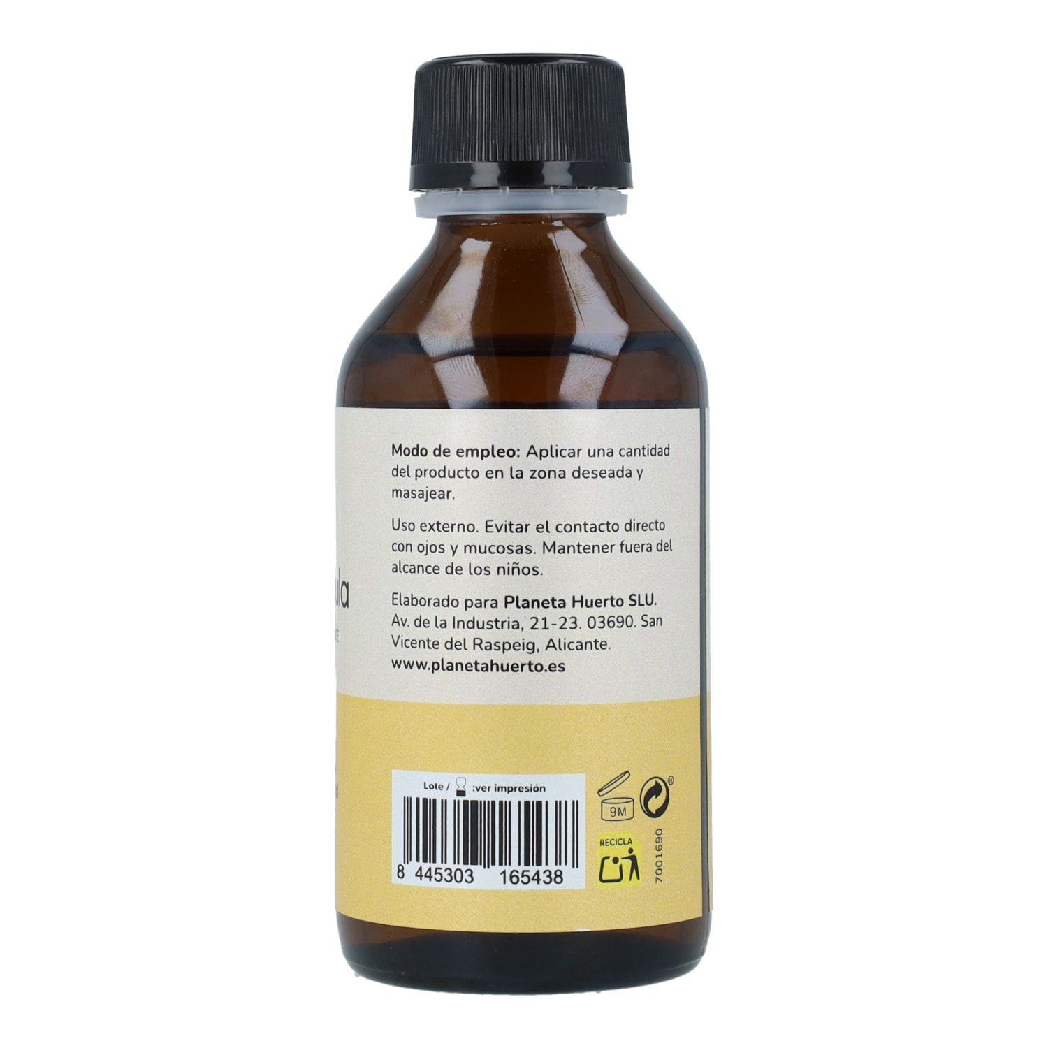 PLANETA HUERTO | Aceite de Caléndula 100 ml - Hidratante y Calmante para Piel Sensible, Uso Facial y Corporal, 100% Natural
