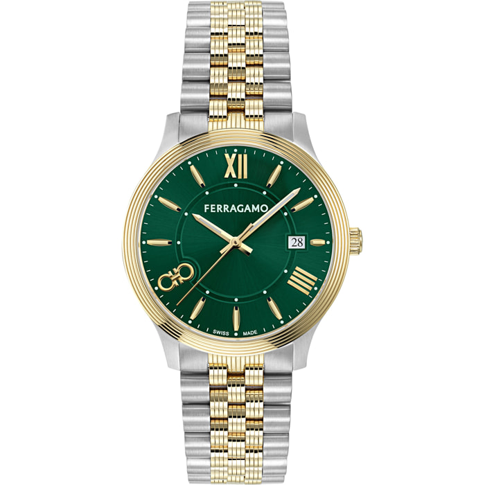 Ferragamo Reloj Analógico De Cuarzo Tb-Ferragamo Duo 40Mm-Fw