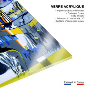 Tableau abstrait nu cubique Tableau plexiglas