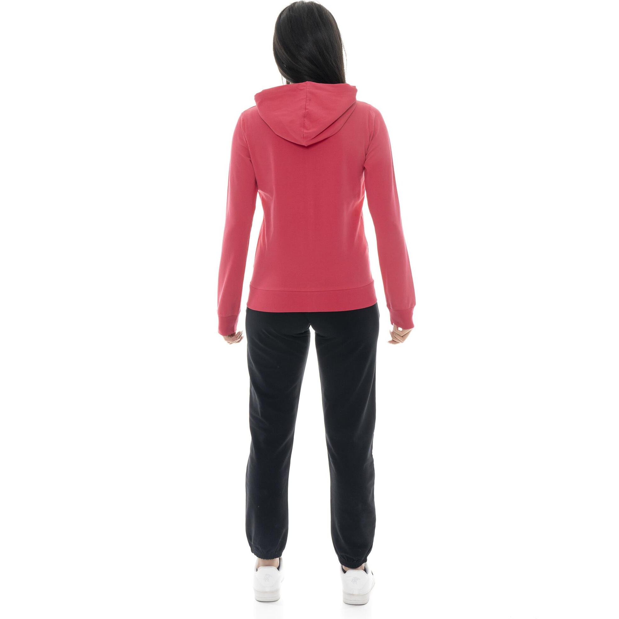 Tuta da donna in cotone non Felpeto con cappuccio e zip Leone Basic