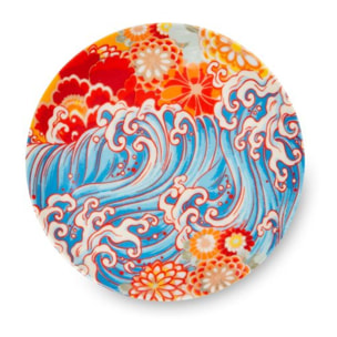 Set de 6 assiettes apéritif en porcelaine Excelsa – Kimono, Multicolore