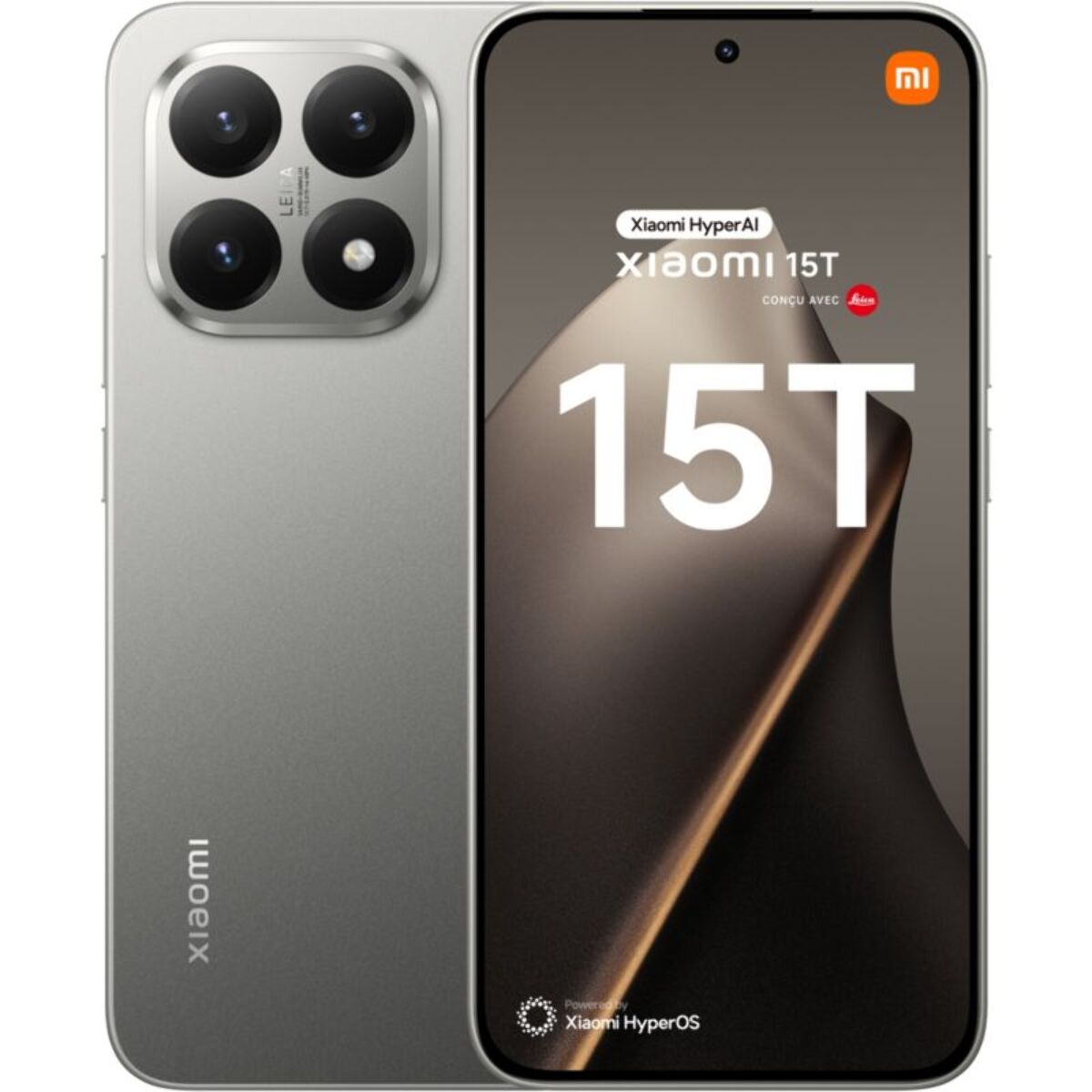Smartphone XIAOMI 15T conçu avec Leica 5G 256Go Gris