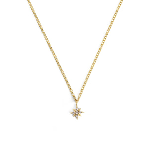 Collar Polar Star Plata Baño Oro