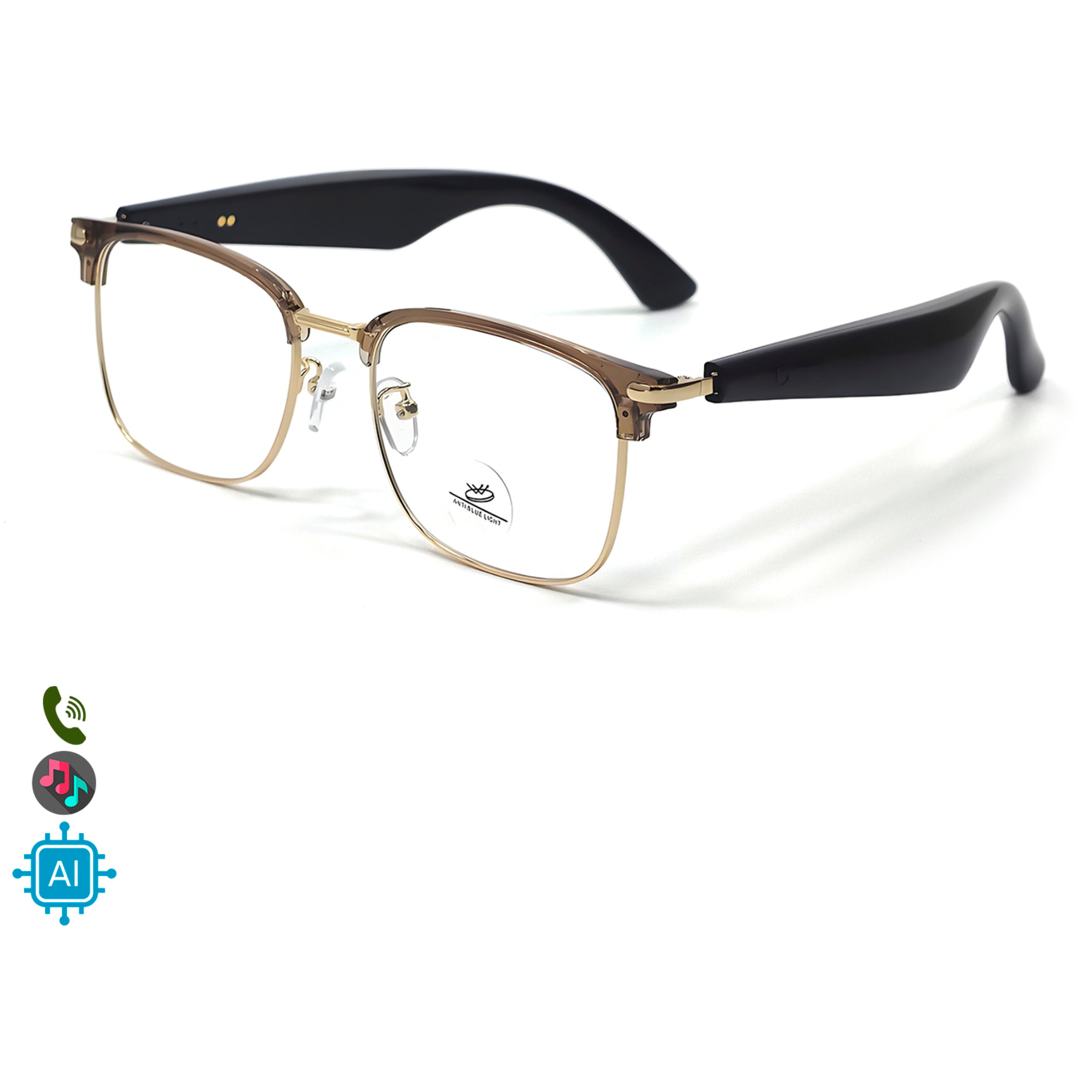 Gafas AI GY-600, traducción de +100 idiomas, asistente inteligente y reproducción de música.