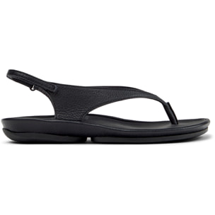 Sandalias - CAMPER Right Isla - Negro - Cuero liso