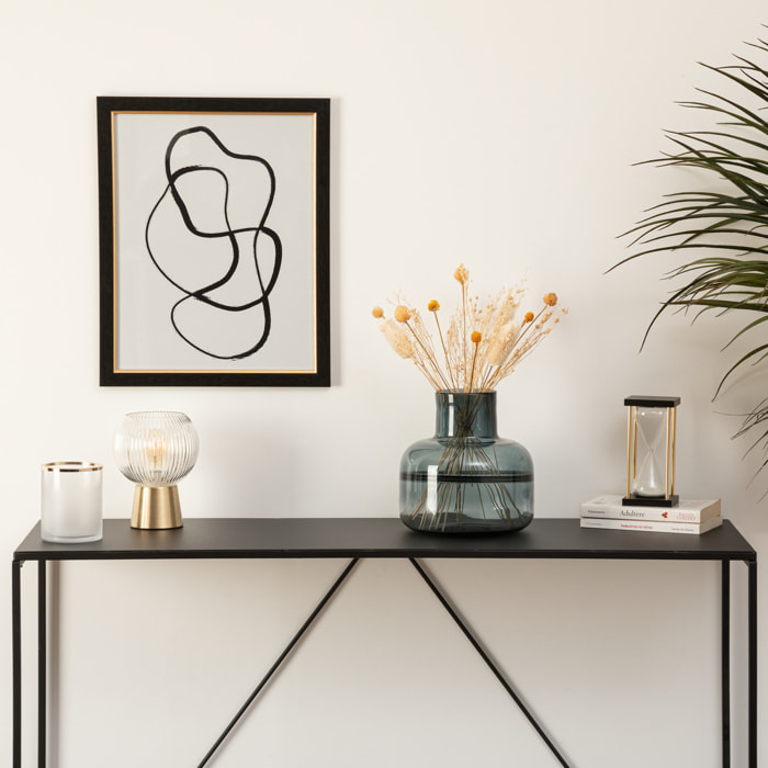 Vase plat "Line" - verre D23 - 5 cm