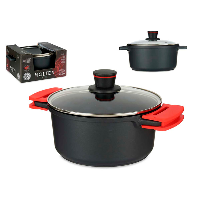 CACEROLA 24CM AL FUNDIDO FULL INDUCTION MOLTEN