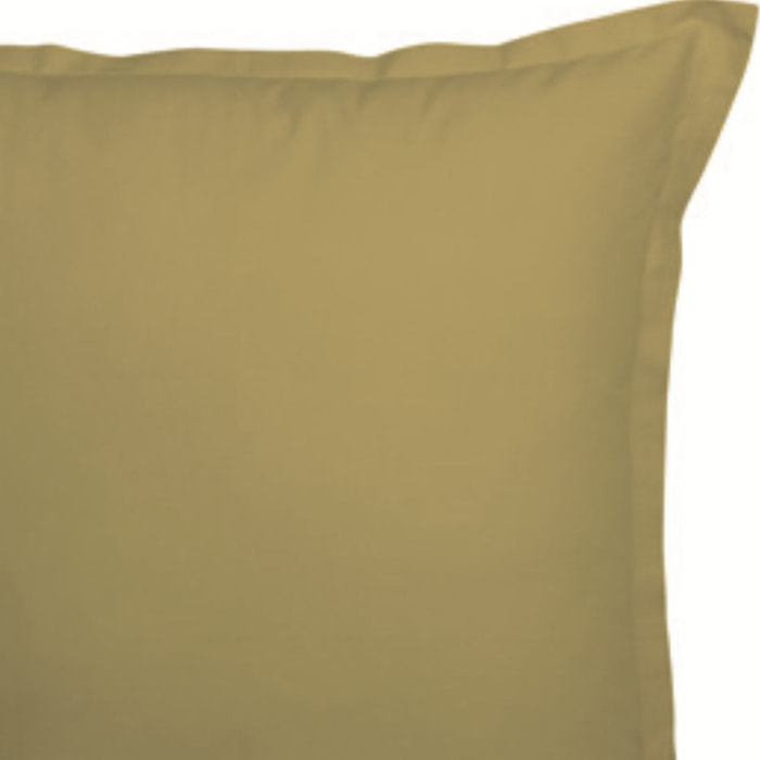 Lot de 2 taies volant plat pique gold