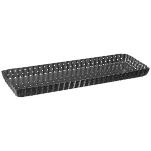 Moule à fond perforé métal 35x11cm
