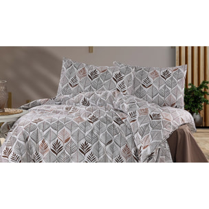 Parure housse de couette et taie(s) oreiller 100% Coton