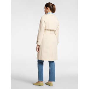 Elena Mirò - Trench doppiopetto in gabardina - Beige