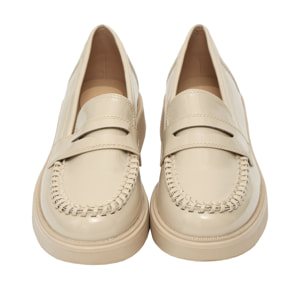 Mocassini con intreccio- tacco 4,5 cm