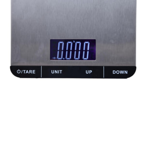 Báscula de cocina 23x15,8x2,2cm en Acero inoxidable color Negro SwissHome