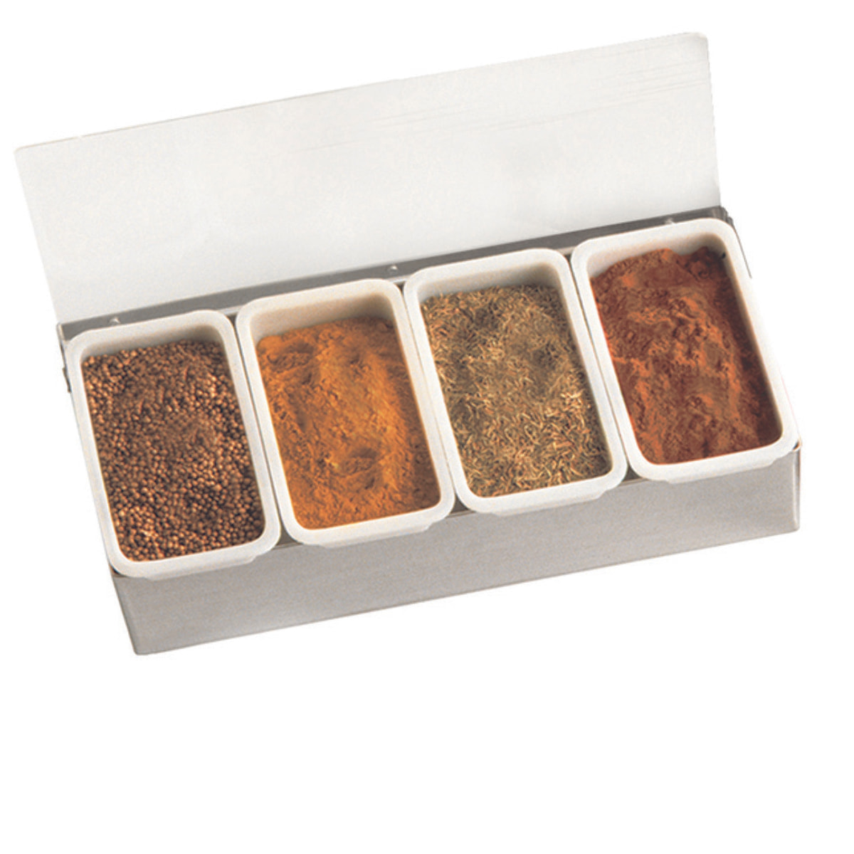 Boîte à épices inox 4 compartiments