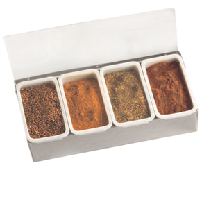 Boîte à épices inox 4 compartiments