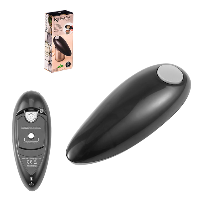 Apriscatole elettrico con lama in acciaio.