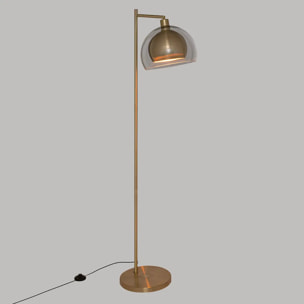 Lampadaire "Rivi" - métal - doré - H157 cm