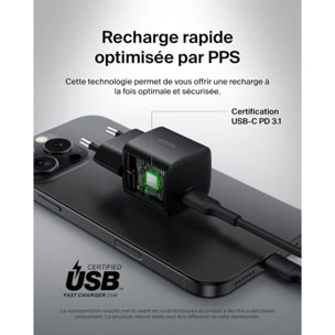Chargeur BELKIN 25W USB-C Noir