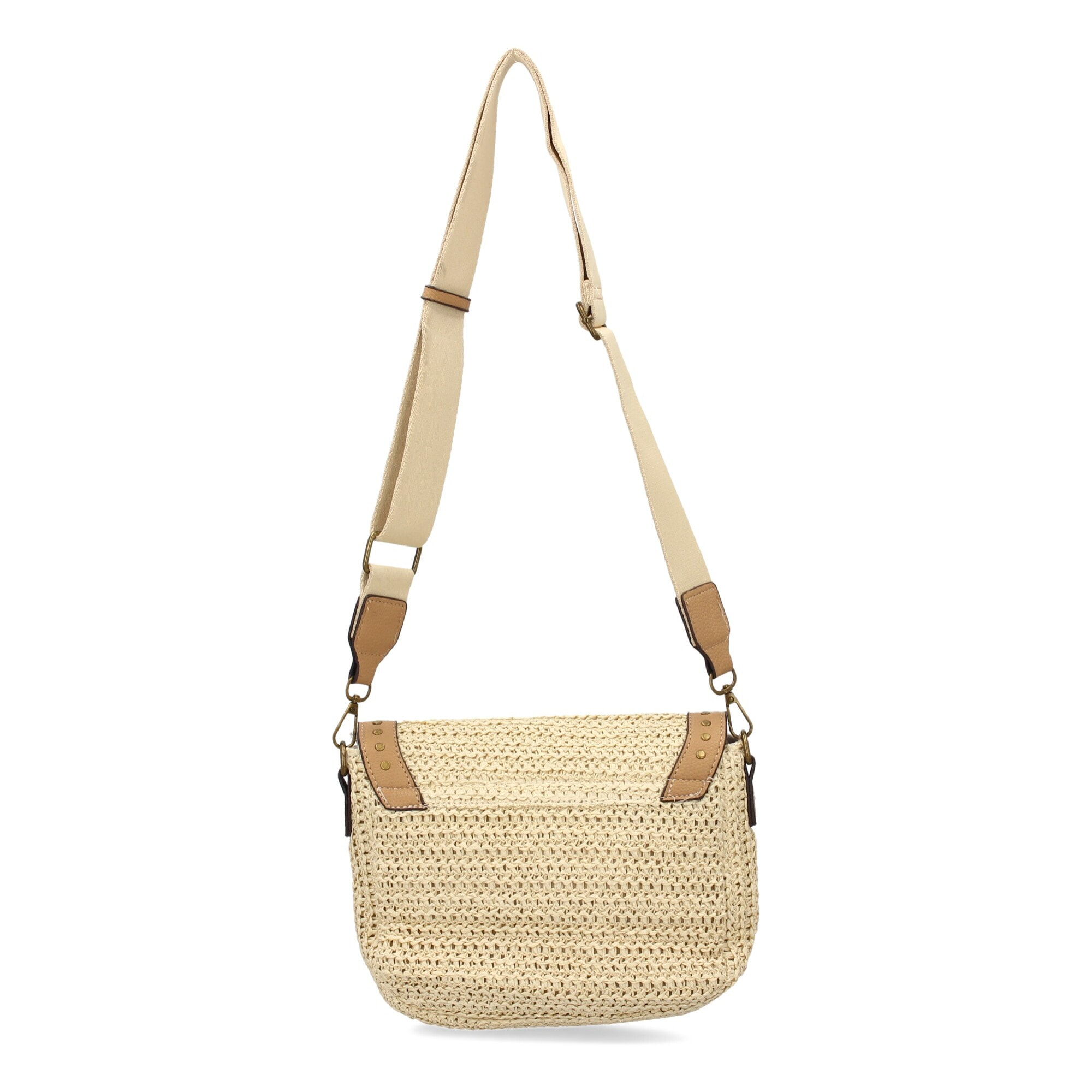 Bandolera para mujer, material de rafia, diseño elegante y moderno ideal para verano