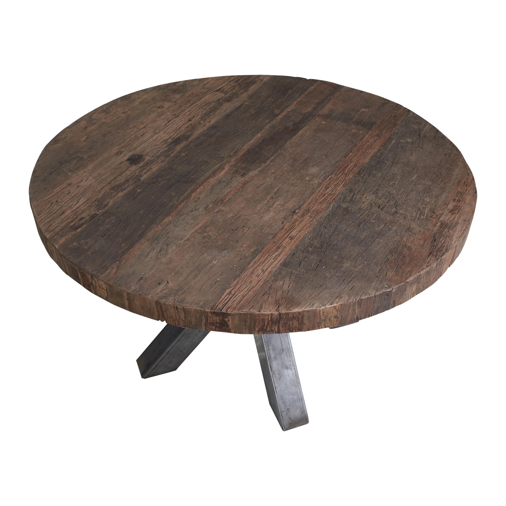 SLIPPER - TAVOLO PRANZO ROTONDO IN LEGNO BASE IN METALLO - misura 137X137X77