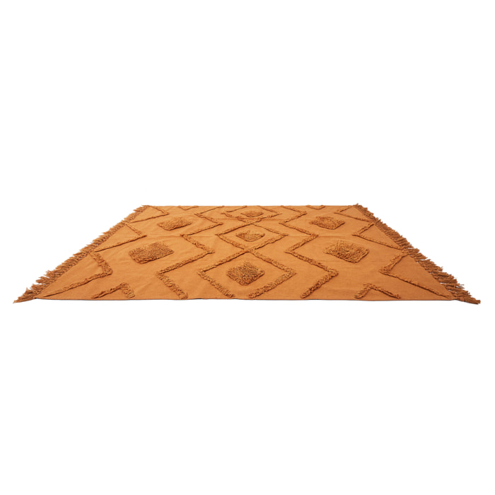 Tapis Ethinique Tufte Terracotta 120x170cm