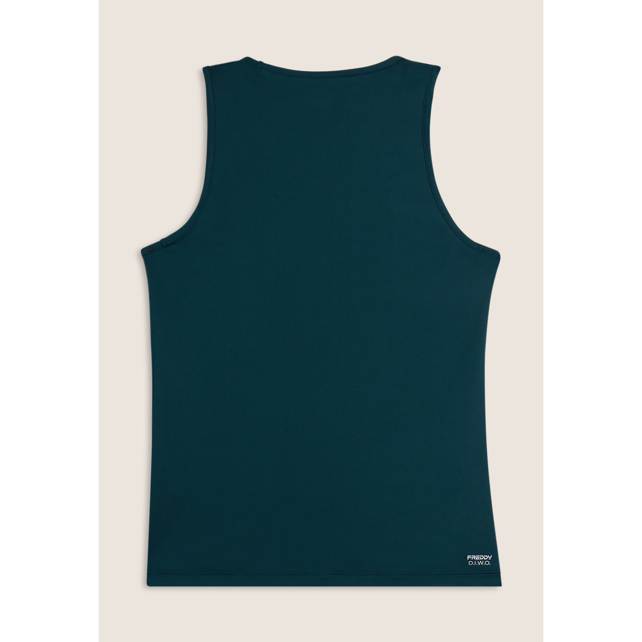 Canotta sportiva in tessuto traspirante con logo glitter