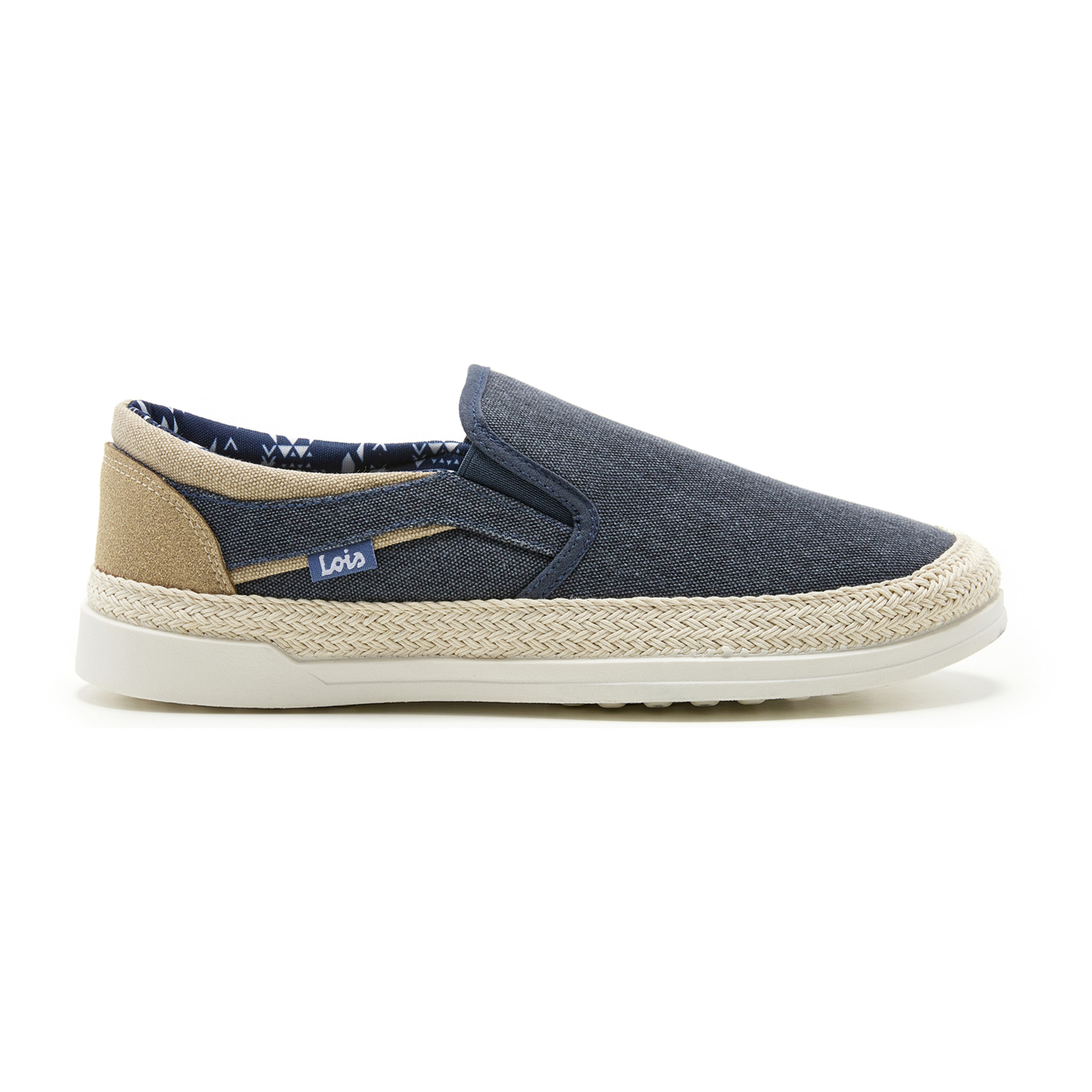 Bamba yute textil tipo slip-on Lois