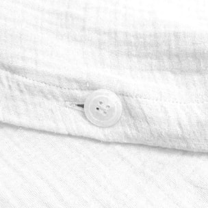 Housse de couette unie en coton, GAZE DE COTON