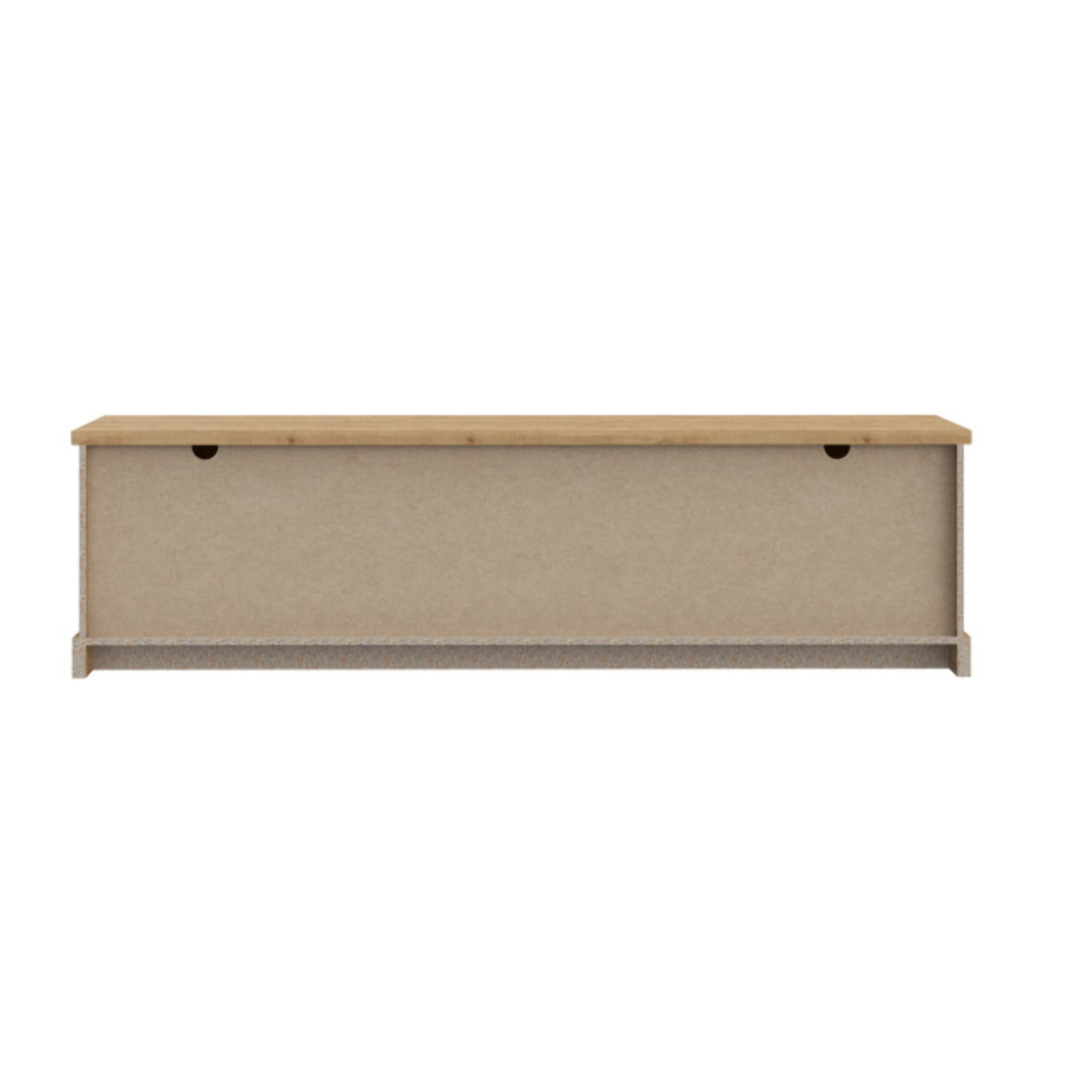 Meuble TV effet bois de chêne & noir L203cm - FACTORY