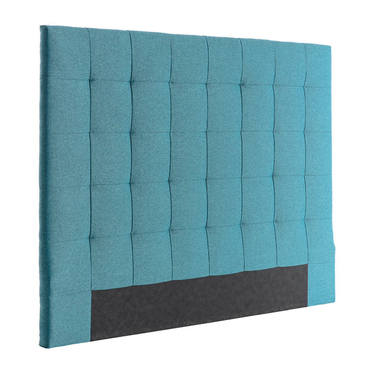 Tête de lit capitonnée en tissu bleu canard L160 cm HALCIONA