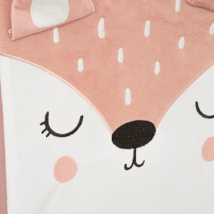 Bac de rangement biche rose 29x29cm