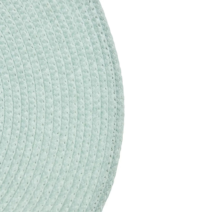 Set de table Tresse vert céladon D38xH0,1cm